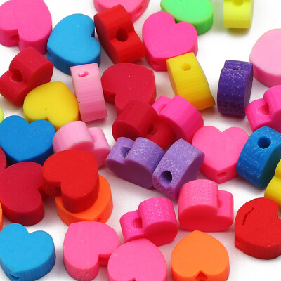 20/50db Aranyos virágos polimer szívgyöngyök polimer agyaggyöngyök távtartó gyöngyök ékszerkészítéshez barkácsolás karkötő nyaklánc kiegészítők