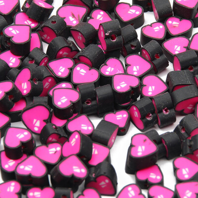 20/50db Aranyos virágos polimer szívgyöngyök polimer agyaggyöngyök távtartó gyöngyök ékszerkészítéshez barkácsolás karkötő nyaklánc kiegészítők