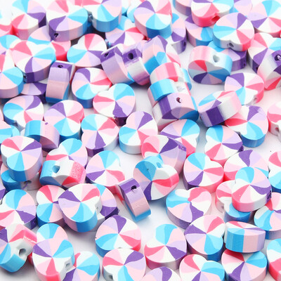 20/50db Aranyos virágos polimer szívgyöngyök polimer agyaggyöngyök távtartó gyöngyök ékszerkészítéshez barkácsolás karkötő nyaklánc kiegészítők