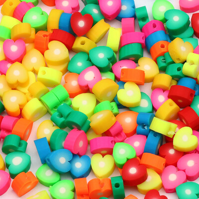 20/50db Aranyos virágos polimer szívgyöngyök polimer agyaggyöngyök távtartó gyöngyök ékszerkészítéshez barkácsolás karkötő nyaklánc kiegészítők