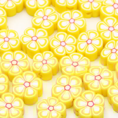 20/50db Aranyos virágos polimer szívgyöngyök polimer agyaggyöngyök távtartó gyöngyök ékszerkészítéshez barkácsolás karkötő nyaklánc kiegészítők