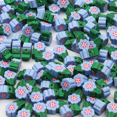 20/50db Aranyos virágos polimer szívgyöngyök polimer agyaggyöngyök távtartó gyöngyök ékszerkészítéshez barkácsolás karkötő nyaklánc kiegészítők