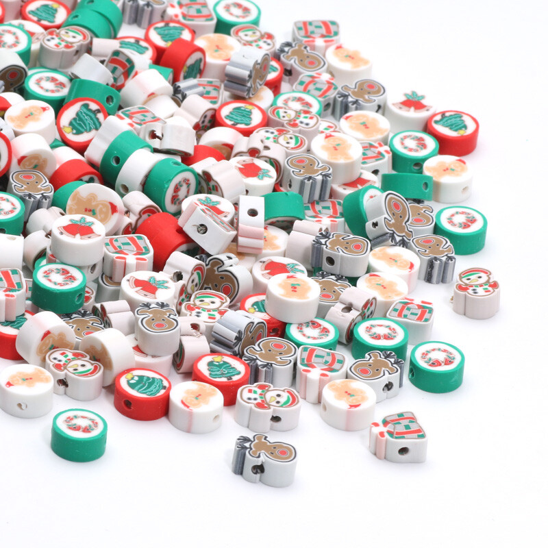 20/50/100 buc. margele de distanțiere din argilă polimerică noi pentru realizarea de bijuterii, decorațiuni de Crăciun, brățară, colier, cercei, lanț de telefon DIY