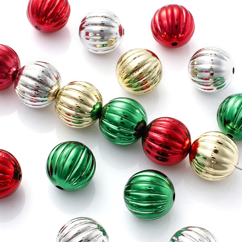 ​10 db 16 mm-es sütőtök alakú akril gyöngyök karácsonyi dekorációhoz, kézzel készített barkács karkötő nyaklánc kiegészítők