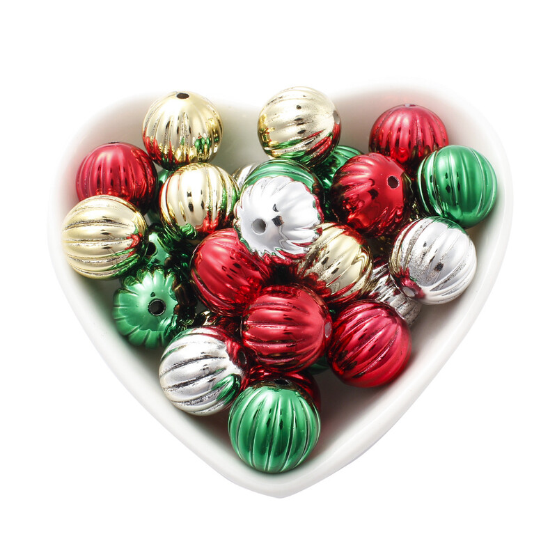 ​10 db 16 mm-es sütőtök alakú akril gyöngyök karácsonyi dekorációhoz, kézzel készített barkács karkötő nyaklánc kiegészítők