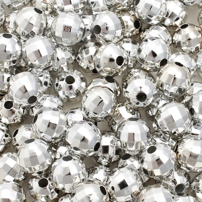 10mm 10τμχ Ακρυλικό Χριστουγεννιάτικο Καθρέφτη Disco Στρογγυλές Χάντρες για Κατασκευή κοσμημάτων DIY, Κολιέ, Βραχιόλι, Σκουλαρίκια Προμήθειες χειροτεχνίας