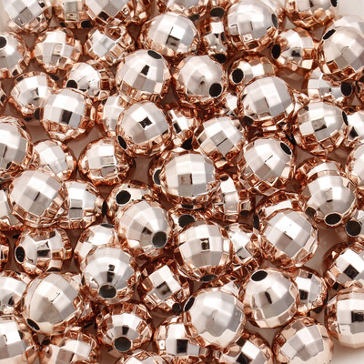 10mm 10τμχ Ακρυλικό Χριστουγεννιάτικο Καθρέφτη Disco Στρογγυλές Χάντρες για Κατασκευή κοσμημάτων DIY, Κολιέ, Βραχιόλι, Σκουλαρίκια Προμήθειες χειροτεχνίας