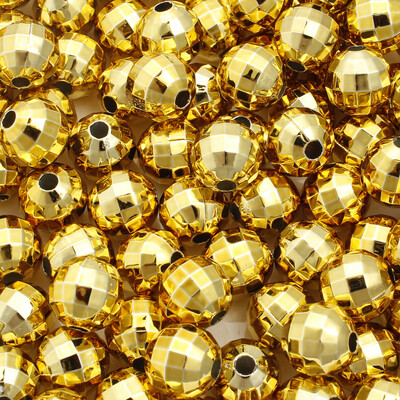 10mm 10τμχ Ακρυλικό Χριστουγεννιάτικο Καθρέφτη Disco Στρογγυλές Χάντρες για Κατασκευή κοσμημάτων DIY, Κολιέ, Βραχιόλι, Σκουλαρίκια Προμήθειες χειροτεχνίας