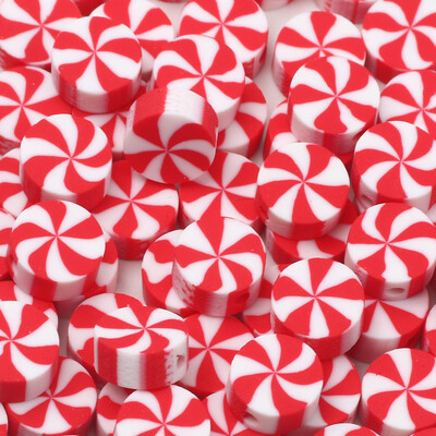 20/50 ks kreslených vianočných korálok z polymérovej hliny, voľné dištančné korálky na výrobu šperkov, DIY doplnky, ručne vyrobené vianočné dekorácie