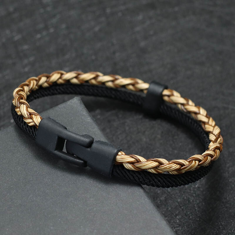 Új divatos férfi bőr karkötő kétrétegű punk karkötő Homme Pulseira Corda Masculina ajándék neki Menő motoros kiegészítők