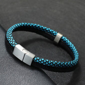 A osztályú férfi Paracord karkötő rozsdamentes acél csattal szörf karkötő kétszínű makramé karkötő, kézzel készített tengeri húr Joias