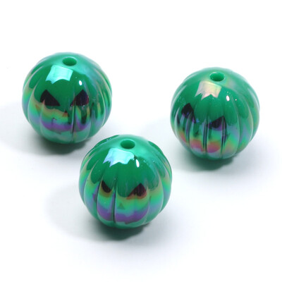 10 ks 15 mm viacfarebné halloweenske tekvicové akrylové korálky voľné dištančné korálky na výrobu šperkov, náramkov, DIY halloweenskych doplnkov