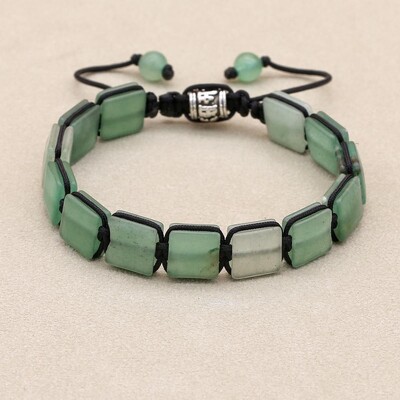 10 mm-es Lapis Lazuli természetes kőből fonott karkötő és karkötő Punk férfi női barátság báj karkötő karkötő kézzel készített ékszerek