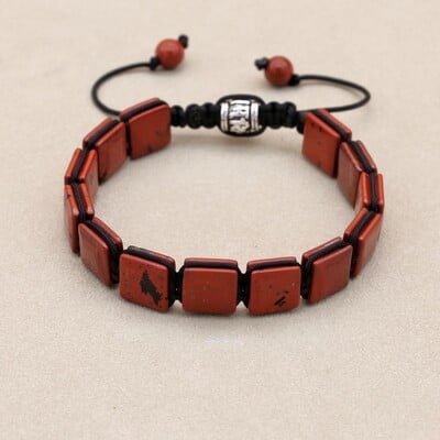 10 mm-es Lapis Lazuli természetes kőből fonott karkötő és karkötő Punk férfi női barátság báj karkötő karkötő kézzel készített ékszerek