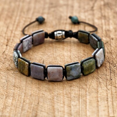 10 mm-es Lapis Lazuli természetes kőből fonott karkötő és karkötő Punk férfi női barátság báj karkötő karkötő kézzel készített ékszerek