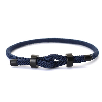 Modna muška narukvica s kopčom od nehrđajućeg čelika, ručno rađena podesiva narukvica s crvenim koncem za sreću, biciklistička narukvica za sportove na otvorenom