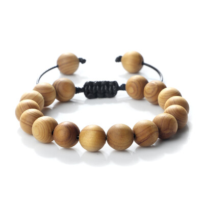 Náramok z korálok z prírodného santalového dreva, tibetský etnický Budhov meditačný náramok, elastický a nastaviteľný, modlitba, muži a ženy, šperky, darček