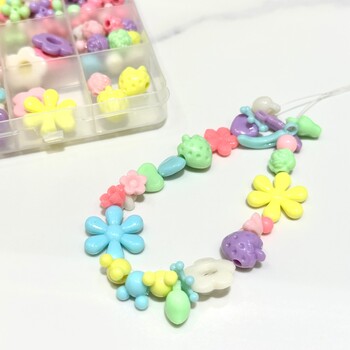 Σετ 24 Grids Girls Makaron Color Cute Handmade DIY Beading Assecories