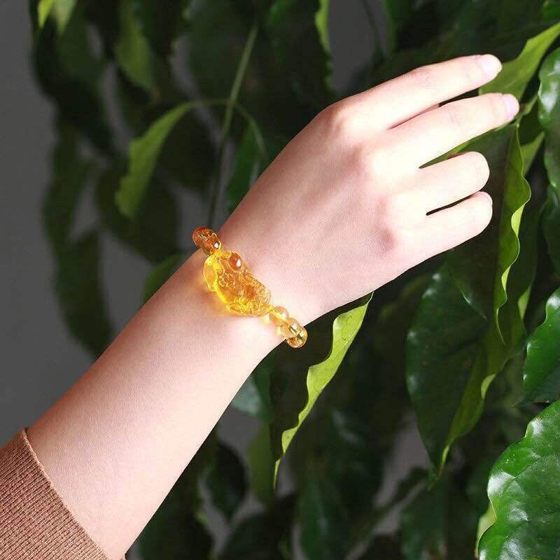 Ametiszt karkötő szerencsés gazdagságot hoz Kínai Fengshui Szörnyeteg kristálygyöngyök karkötők buli születésnapi ajándék női férfiaknak megfelelő