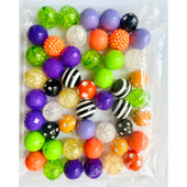 50db/zsák Akril rágógumi 20mm Kerek Gyöngyök Egyenes Lyuk Gyöngyös Toll Anyag Barkács ékszer Kiegészítők