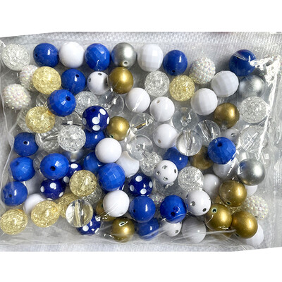 50db/zsák Akril rágógumi 20mm Kerek Gyöngyök Egyenes Lyuk Gyöngyös Toll Anyag Barkács ékszer Kiegészítők