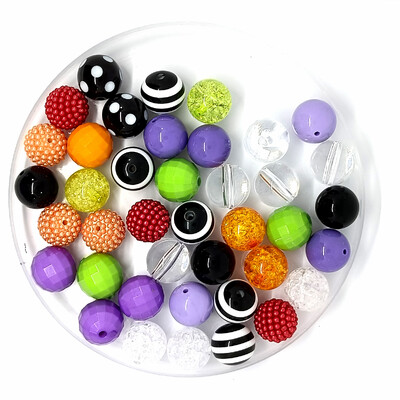 50vnt./Maišelis Akrilo burbuliukai 20mm apvalios spalvos karoliukai rašiklių rinkinys „pasidaryk pats“ raktų pakabukas telefono grandinėlė papuošalų gamyba Priedai