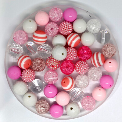 50vnt./Maišelis Akrilo burbuliukai 20mm apvalios spalvos karoliukai rašiklių rinkinys „pasidaryk pats“ raktų pakabukas telefono grandinėlė papuošalų gamyba Priedai