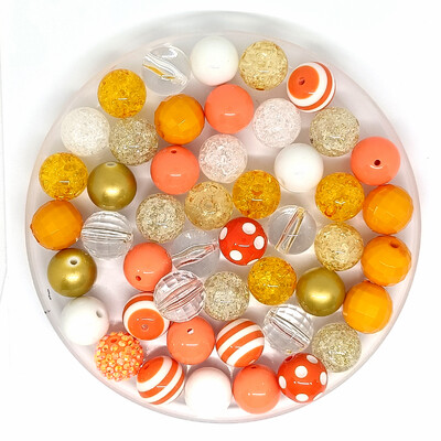 50vnt./Maišelis Akrilo burbuliukai 20mm apvalios spalvos karoliukai rašiklių rinkinys „pasidaryk pats“ raktų pakabukas telefono grandinėlė papuošalų gamyba Priedai