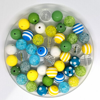 50vnt./Maišelis Akrilo burbuliukai 20mm apvalios spalvos karoliukai rašiklių rinkinys „pasidaryk pats“ raktų pakabukas telefono grandinėlė papuošalų gamyba Priedai