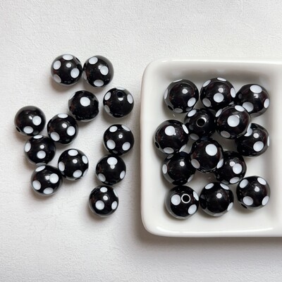 5 vnt Super 20 mm akrilo dryžuotų dėmių karoliukai, skirti „pasidaryk pats“ rašiklis apyrankė karoliai raktų pakabukas telefono grandinėlė papuošalų aksesuaras