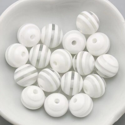 5 vnt Super 20 mm akrilo dryžuotų dėmių karoliukai, skirti „pasidaryk pats“ rašiklis apyrankė karoliai raktų pakabukas telefono grandinėlė papuošalų aksesuaras