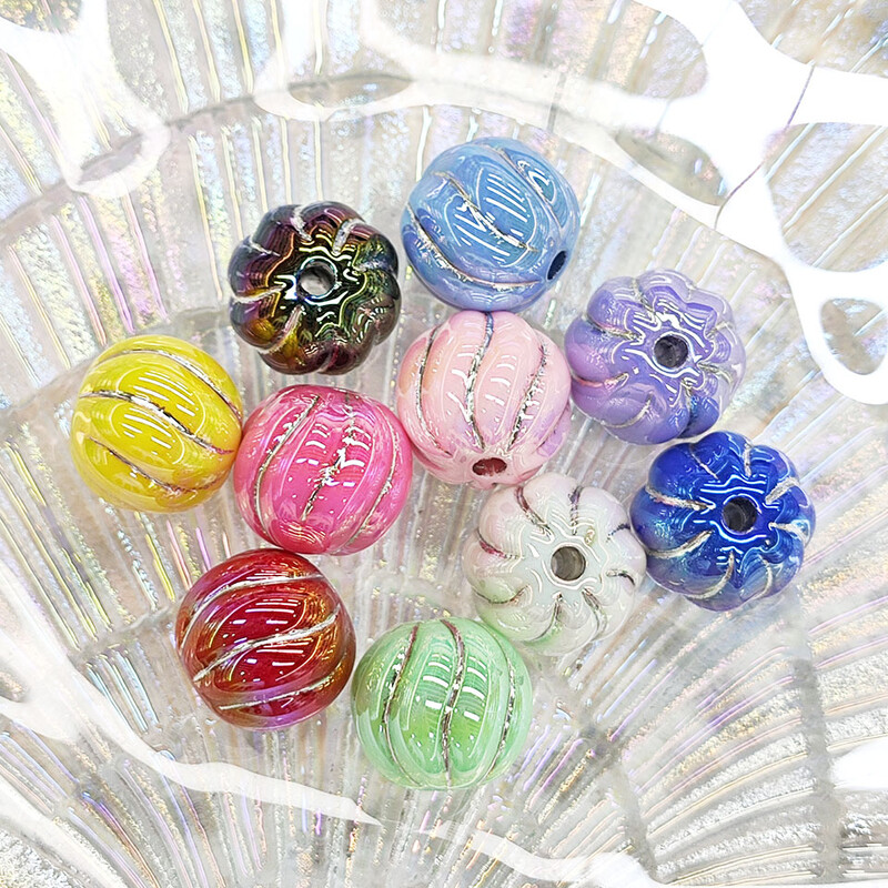 Srebrne perle od bundeve za izradu nakita Naušnice DIY dekoracija Telefonski lanac Privjesak za auto Vješanje za djecu Uže za kosu Dodaci