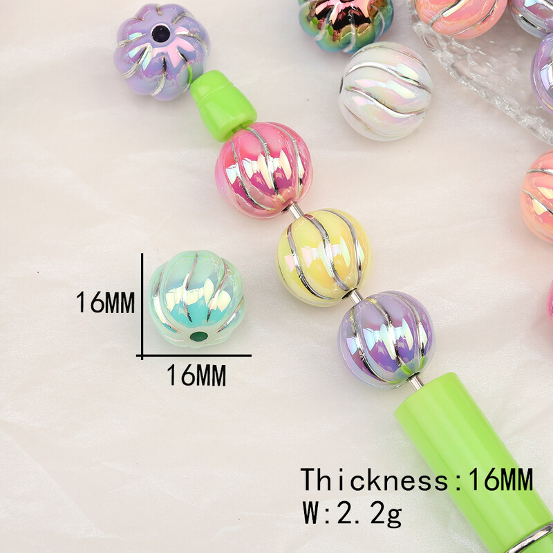 Srebrne perle od bundeve za izradu nakita Naušnice DIY dekoracija Telefonski lanac Privjesak za auto Vješanje za djecu Uže za kosu Dodaci