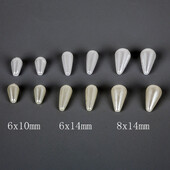 1 sac 6mm 8mm lacrimă ABS imitație de perle margele libere DIY bijuterii descoperiri artizanat