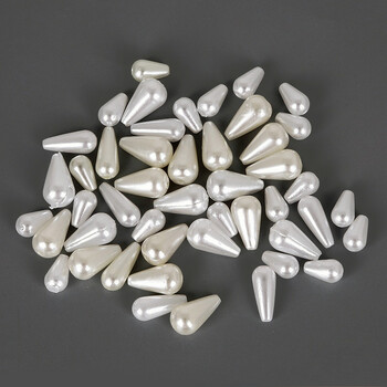 1 τσάντα 6mm 8mm Teardrop ABS Imitation Pearl Loose Beads DIY Jewelry Findings Craft