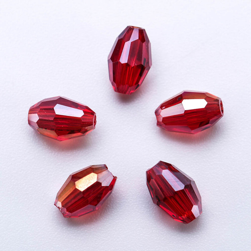 4*6 mm ryžové zrná rakúske krištáľové korálky AB farba oválne sklenené krištáľové korálky voľné dištančné korálky na výrobu šperkov DIY náramok