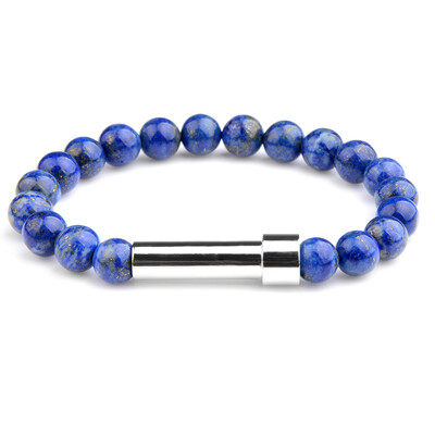 Natūralaus akmens poros apyrankės slaptos žinutės vamzdelio užrašai gali būti dedami Draugystės apyrankės moterims Vyrams Žavingi papuošalai