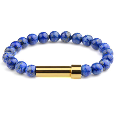 Natūralaus akmens poros apyrankės slaptos žinutės vamzdelio užrašai gali būti dedami Draugystės apyrankės moterims Vyrams Žavingi papuošalai