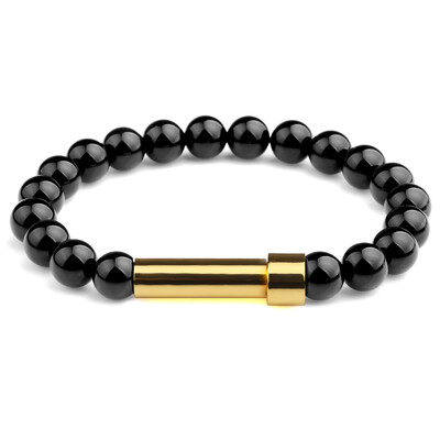 Natūralaus akmens poros apyrankės slaptos žinutės vamzdelio užrašai gali būti dedami Draugystės apyrankės moterims Vyrams Žavingi papuošalai