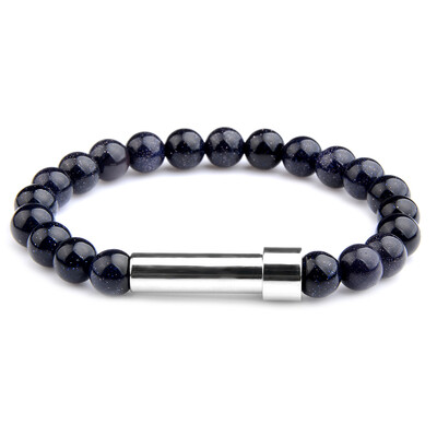 Natūralaus akmens poros apyrankės slaptos žinutės vamzdelio užrašai gali būti dedami Draugystės apyrankės moterims Vyrams Žavingi papuošalai