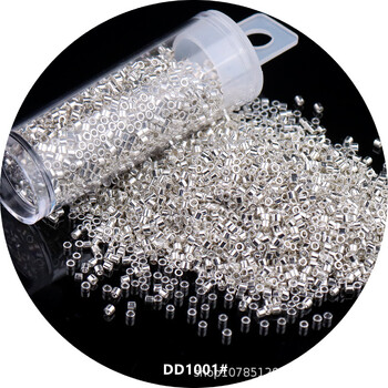 840 τμχ 11/0 DB γυάλινες χάντρες 1,3x1,6 mm Uniform Metallic Opaque Color Spacer Glass Seedbeads για την κατασκευή κοσμημάτων DIY