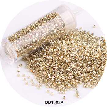 840 τμχ 11/0 DB γυάλινες χάντρες 1,3x1,6 mm Uniform Metallic Opaque Color Spacer Glass Seedbeads για την κατασκευή κοσμημάτων DIY