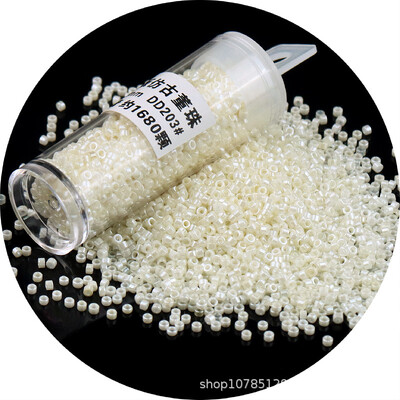 840 buc 11/0 DB margele de sticla 1.3x1.6mm uniform metalic culoare opac spacer margele de sticla pentru realizarea de bijuterii DIY