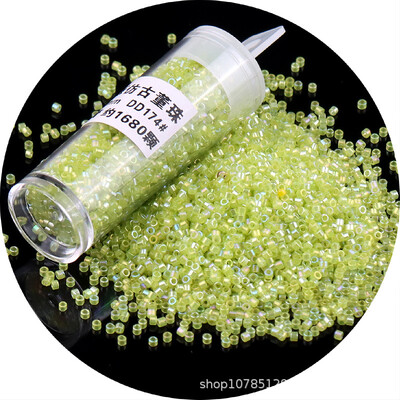 840 buc 11/0 DB margele de sticla 1.3x1.6mm uniform metalic culoare opac spacer margele de sticla pentru realizarea de bijuterii DIY