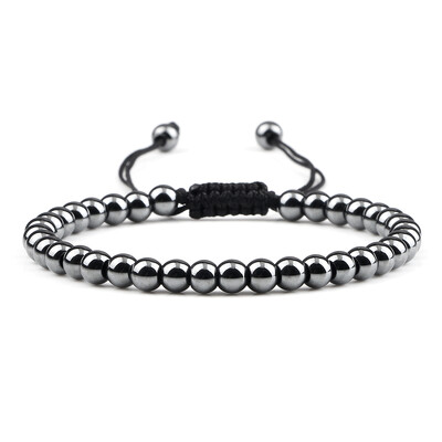 Divatos réz gyöngyök karkötők 5 mm-es kézzel készített, állítható, fonott szál karkötők nőknek Férfi Jóga Gyógyító Divat Ékszerek Pulseira