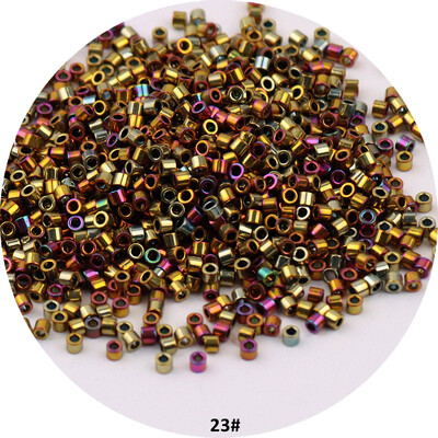 1000 ks 11/0 1,6 mm kovové sklenené korálky, starožitné bronzové, jednotné rozperné korálky, prívesok na výrobu náramkov a šperkov