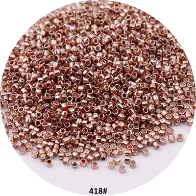 1000 ks 11/0 1,6 mm kovové sklenené korálky, starožitné bronzové, jednotné rozperné korálky, prívesok na výrobu náramkov a šperkov