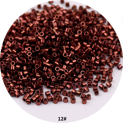 1000 ks 11/0 1,6 mm kovové sklenené korálky, starožitné bronzové, jednotné rozperné korálky, prívesok na výrobu náramkov a šperkov