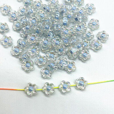 30 kom/lot 12 mm matiranje/prozirnost/AB boja akrilne perle suncokreta labave razmaknice perle za izradu nakita DIY pribor