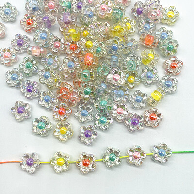 30 kom/lot 12 mm matiranje/prozirnost/AB boja akrilne perle suncokreta labave razmaknice perle za izradu nakita DIY pribor